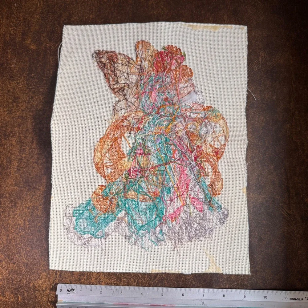 Finished Cross Stitch Faerie Godmother Barbara Baatz - Completed Art 10x13" - Picture 7 of 7